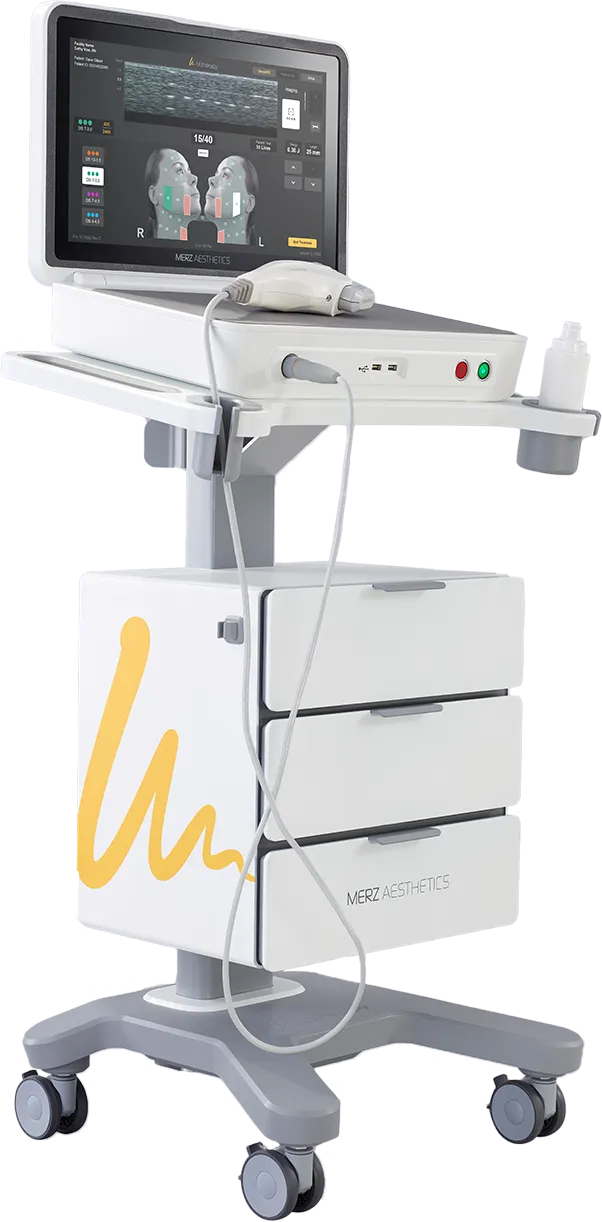 Dispositivo completo Ultherapy PRIME® para lifting y firmeza de la piel no invasivos.